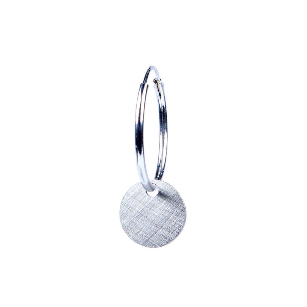 Geometry Earring — Silver Circle