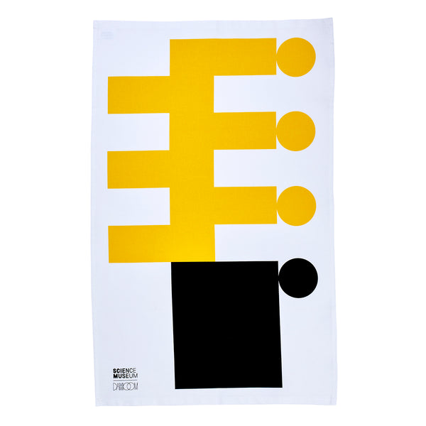 Impossible Machines Tea Towel  — Yellow