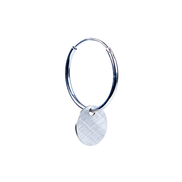 Geometry Earring — Silver Circle