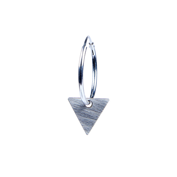 Geometry Earring — Silver Triangle